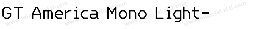 GT America Mono Light字体转换